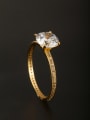 thumb GODKI Luxury Women Wedding Dubai The new Gold Plated Copper Zircon Ring with White  Combination of the ring 1