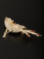 thumb Personalized Gold Plated White Animal Motif Zircon Lapel Pins & Brooche 0