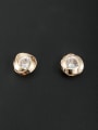 thumb Custom White Personalized Studs stud Earring with Gold Plated 0