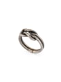 thumb Model No DW0087 Silver color Silver-Plated Titanium Statement Band Midi Ring 0