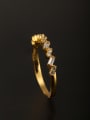 thumb GODKI Luxury Women Wedding Dubai Blacksmith Made Copper Zircon Ring Combination of the ring 2