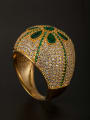 thumb GODKI Luxury Women Wedding Dubai Multicolor color Gold Plated Copper Zircon Ring 0