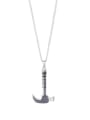 thumb Rust color Silver-Plated Titanium Personalized necklace 0