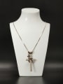thumb The new Coffee Gold Plated Copper Cross Necklace with 0