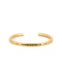 thumb The new Gold Plated Titanium Monogrammed Bangle with Gold 0