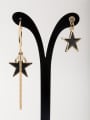 thumb A Gold Plated Copper Stylish Acrylic Drop drop Earring Of Star 0