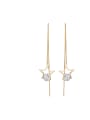 thumb Star style with Gold Plated Zinc Alloy Rhinestone Drop drop Earring 0