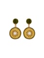 thumb Multicolor Personalized Youself ! Gold Plated Zinc Alloy  Drop drop Earring 0