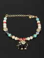 thumb New design Gold Plated Animal Motif Stone Bracelet in Multi-Color color 0