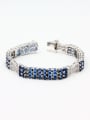 thumb Navy Bracelet with Platinum Plated Copper Zircon 0