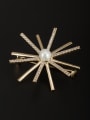 thumb New design Gold Plated Copper Pearl Lapel Pins & Brooche in White color 0
