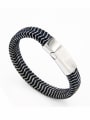 thumb Custom Navy  Bracelet with Stainless steel 0