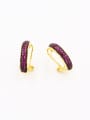 thumb Blacksmith Made Gold Plated Copper Zircon Studs stud Earring 0