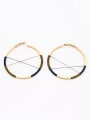 thumb The new  Gold Plated  Round Hoop hoop Earring with Multicolor 0