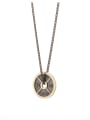 thumb Coffee Gold Plated Brass Round Copper Beautiful necklace 1