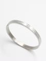 thumb Stainless steel  White Bangle  59mmx50mm 0