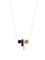 thumb Gold Plated Wood Gold Beautiful necklace 0