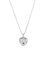 thumb White Heart Youself ! Platinum Plated Zinc Alloy austrian Crystals Necklac 0