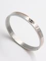 thumb Personalized Stainless steel Multicolor  Zircon Bangle   63MMX55MM 0