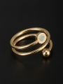 thumb Personalized Stainless steel Gold Beads Stacking Ring 6-9# 1