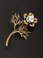 thumb Personalized Gold Plated White Flower Pearl Lapel Pins & Brooche 0