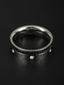 thumb Custom Black band ring with Stainless steel 6-9# 1