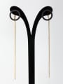 thumb The new Gold Plated Round Drop drop Earring with Black 0