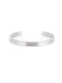 thumb Mother's Initial Silver Bangle with Fringe 0