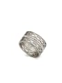 thumb Rust Statement Youself ! Silver-Plated Stainless steel  Band band ring 0