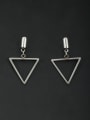 thumb White Triangle Drop drop Earring with Stainless steel 0