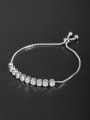 thumb A Platinum Plated Stylish Zircon Bracelet Of Round 0