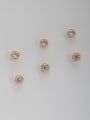 thumb New design Gold Plated White  Zircon Combined Studs stud Earring 0