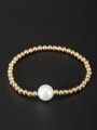 thumb Blacksmith Made Gold Plated Pearl Round Bracelet 0