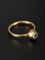 thumb Stainless steel Gold Rhinestone Beautiful Ring 6-8# 1