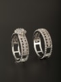 thumb GODKI Luxury Women Wedding Dubai Platinum Plated Copper Square Zircon White Ring Combination of the ring 0