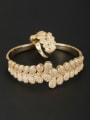 thumb White Flower Zircon Gold Plated  Beautiful 2 Pieces Set 0