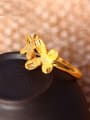 thumb Copper Alloy 24K Gold Plated Classical Butterfly Women Ring 1