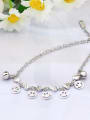 thumb Copper Alloy White Gold Plated Love Bell Women Anklet 2