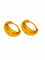thumb Copper Alloy 23K Gold Plated Smooth Fashion Retro stud Earring 0
