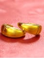 thumb Copper Alloy 23K Gold Plated Smooth Fashion Retro stud Earring 1
