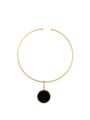 thumb Simple Round Artificial Stones Necklace 0