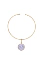 thumb Simple Round Artificial Stones Necklace 1