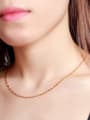 thumb Copper Alloy 24K Gold Plated Simple Water Wave Necklace 1