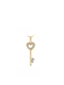 thumb Copper 18K Gold Plated Fashion Love Key Zircon Necklace 0
