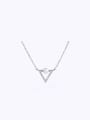 thumb Copper Alloy White Gold Plated Pearl Zircon Necklace 0
