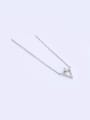 thumb Copper Alloy White Gold Plated Pearl Zircon Necklace 1