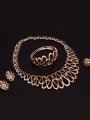 thumb Alloy Imitation-gold Plated Fashion Hollow Irregular shape Four Pieces Jewelry Set 1