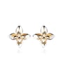 thumb 18K Gold  S925 Silver Flower-shaped stud Earring 0