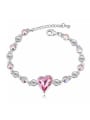 thumb Fashion Cubic Heart austrian Crystals Alloy Bracelet 2