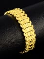 thumb Exquisite 18K Gold Plated Geometric Shaped Copper Bracelet 2